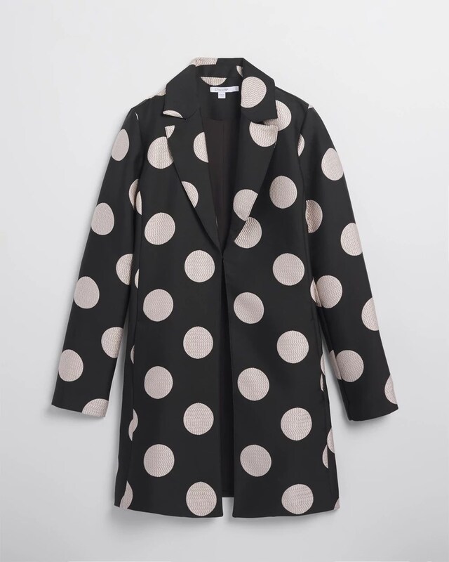 Polka Dot Jacquard Topper - image 5